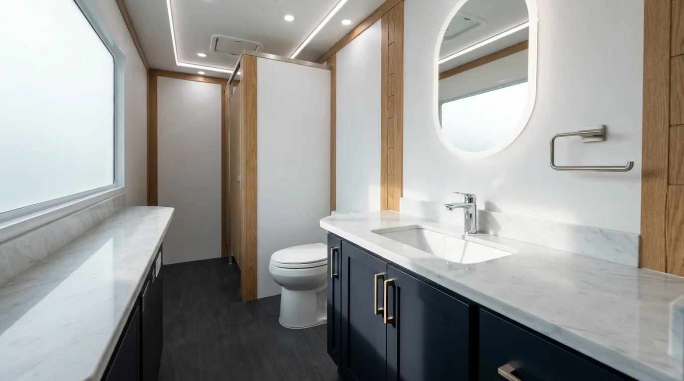 Luxury Restroom Trailer in Louisville